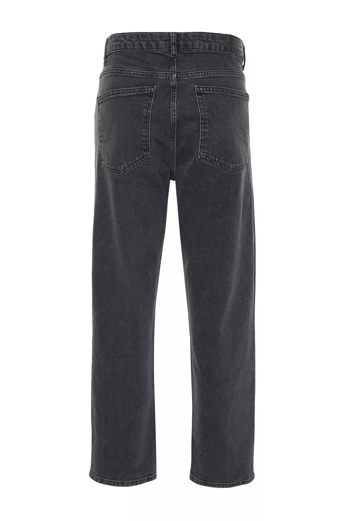 Grey 90s Straight Loose Denim Jeans, Anthracite, large image number 11