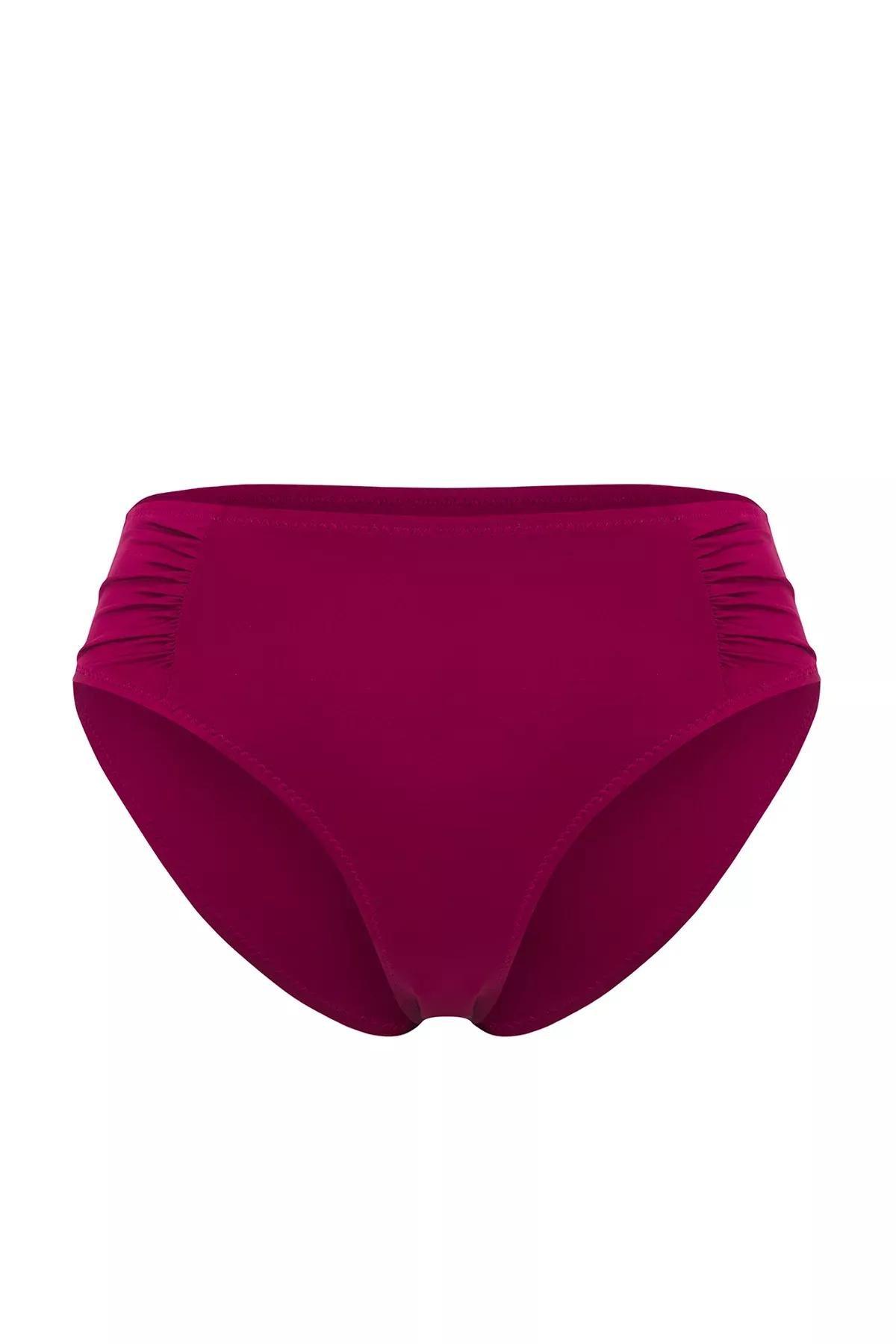 Purple Black Draped Bikini Bottom, C101_6276, large image number 4