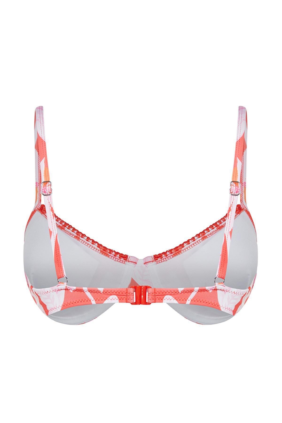 Tropical Patterned Balcony Embroidered Bikini Top TBESS24BU00154, single, C101_1704, large image number 6