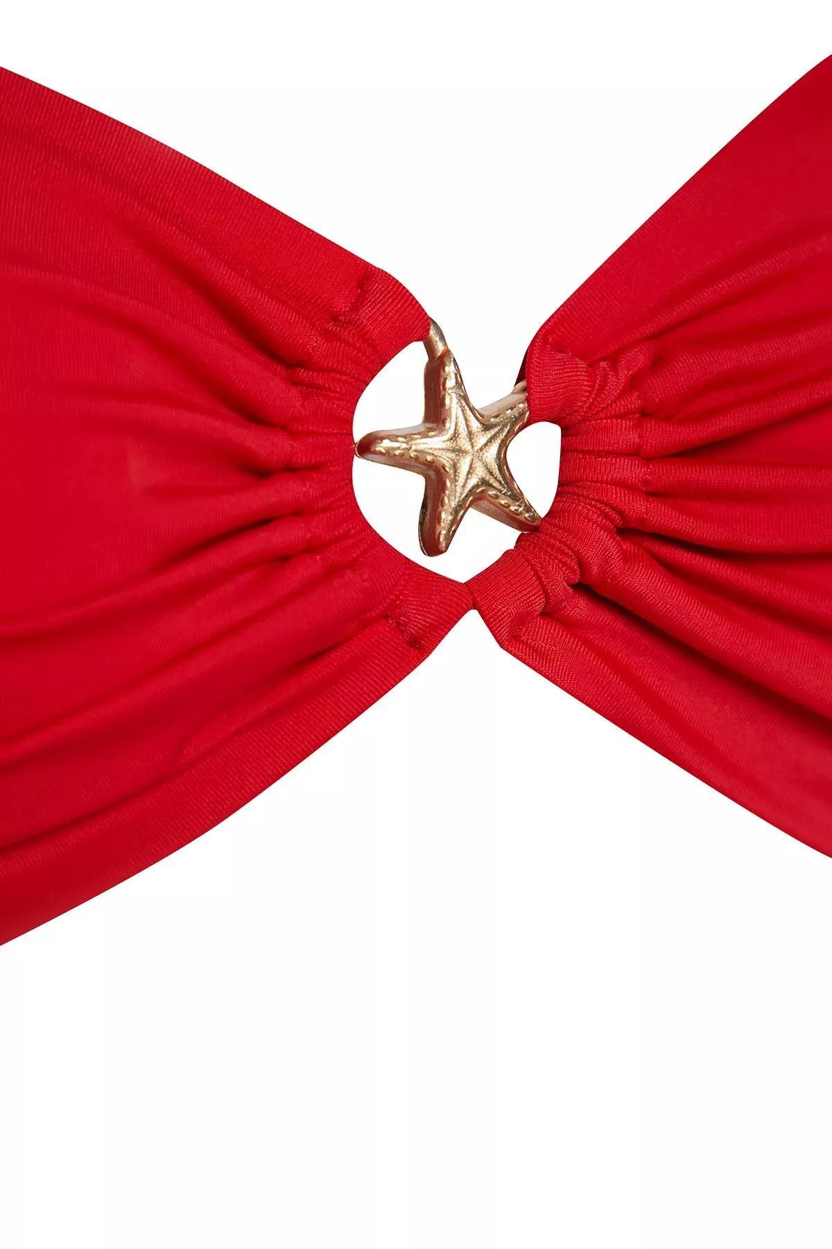 Red Strapless Bikini Top, C101_1831, large image number 5