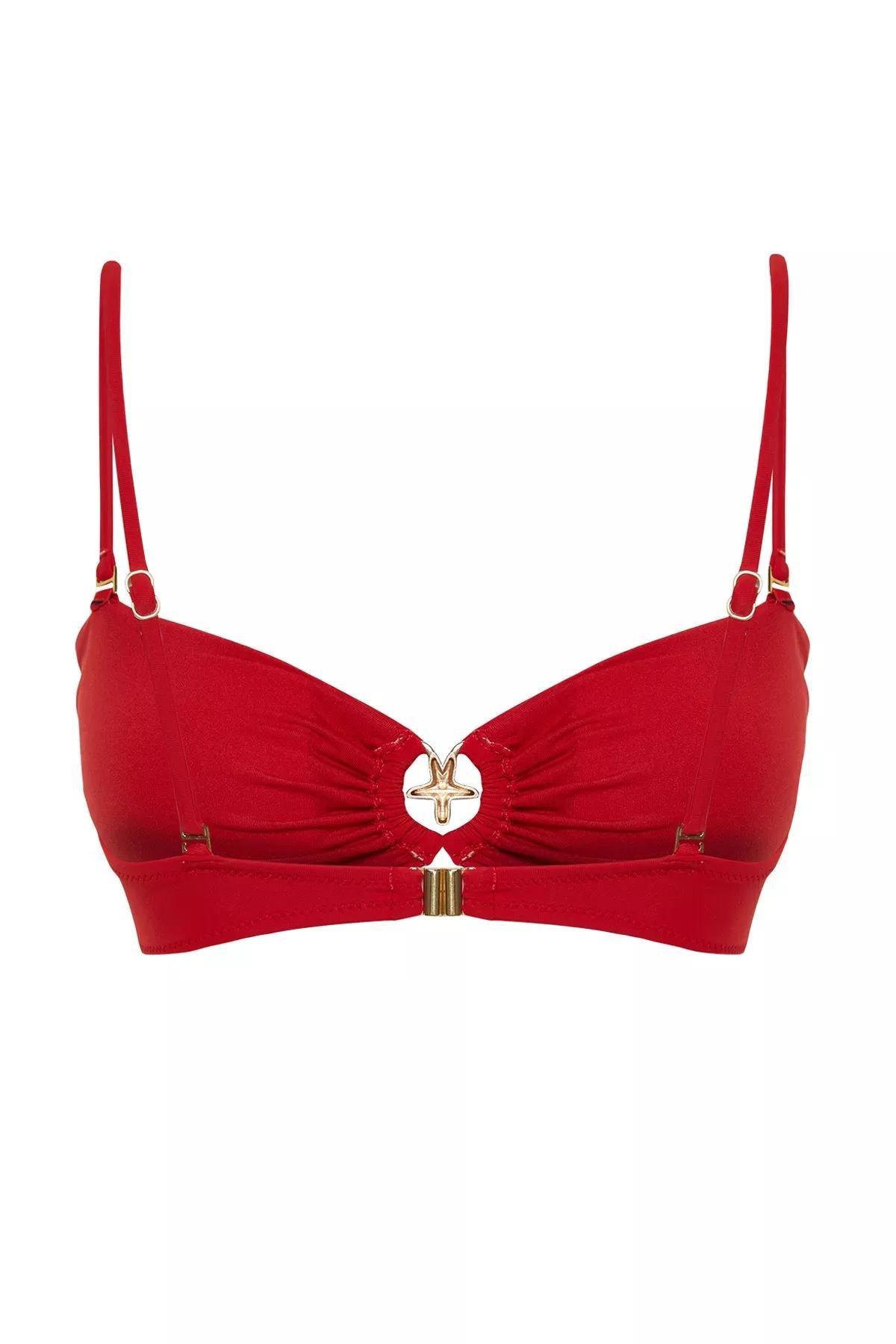 Red Strapless Bikini Top, C101_1831, large image number 6