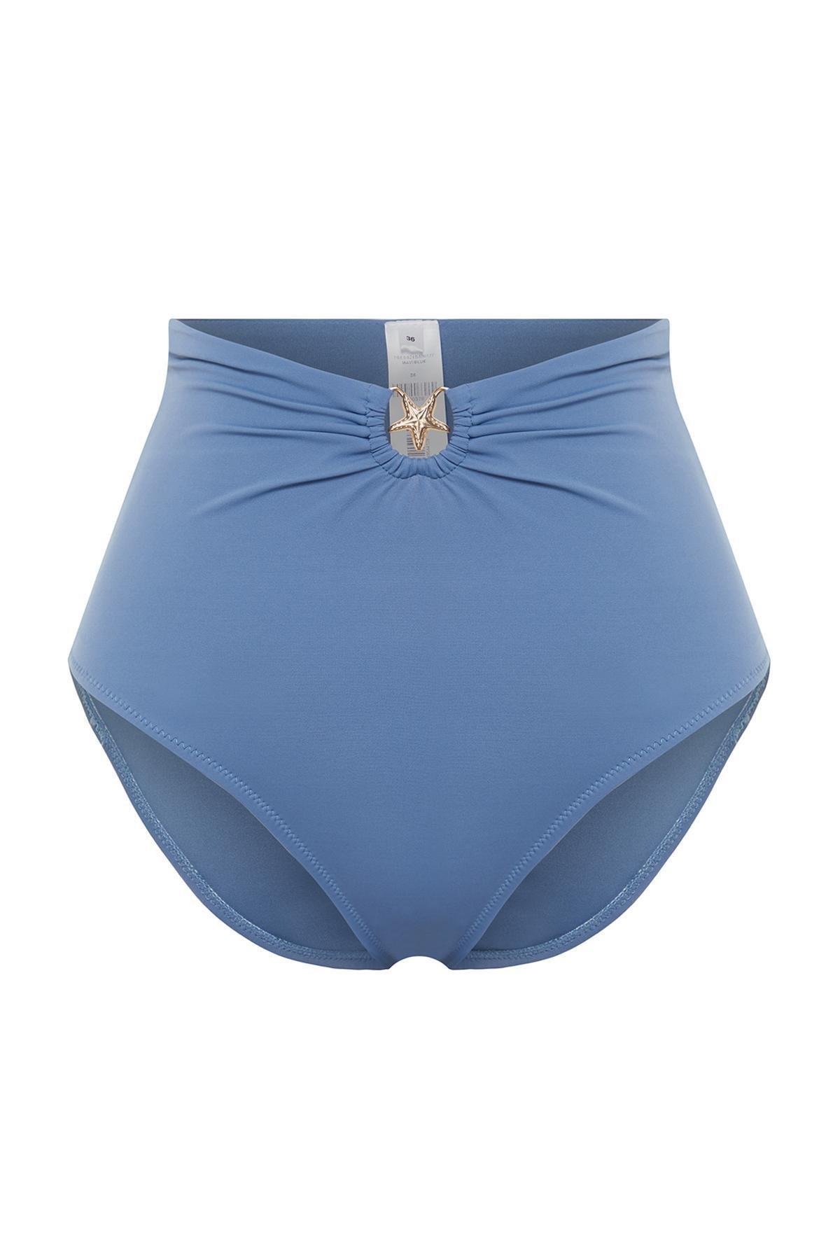 Blue Premium Accessory High Waist Hipster Bikini Bottom TBESS24BA00127, single, , large image number 4