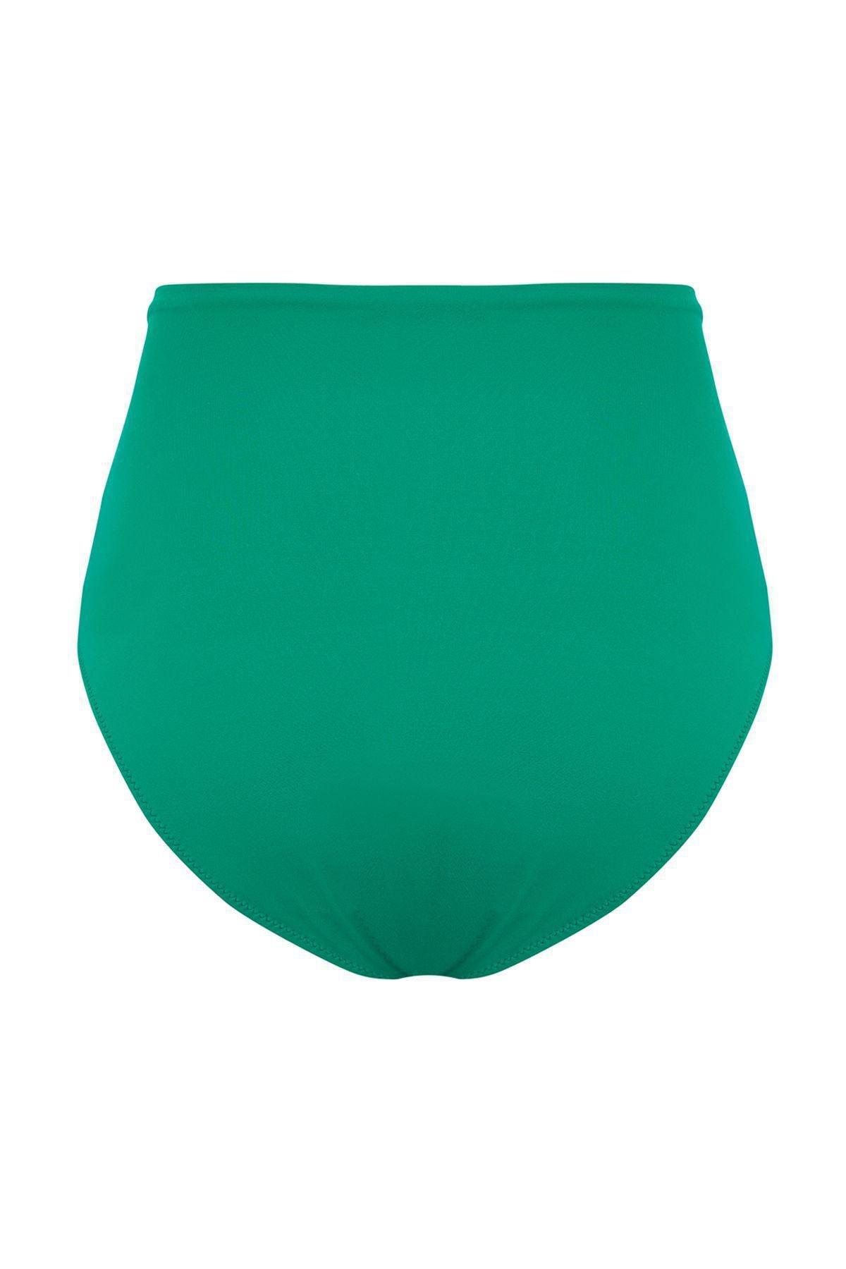 Green High-Waist Bikini Bottom, , large image number 5