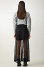 Happiness - Black Laced Long Skirt
