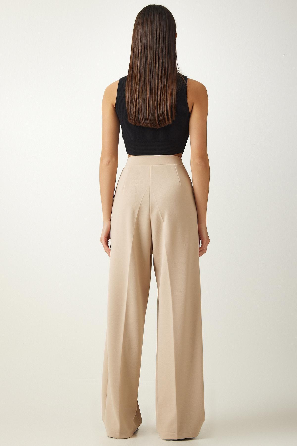 White Pleated Trousers, , large image number 4