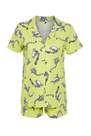Trendyol - Green Cotton Animal Single Jersey Pajamas Set