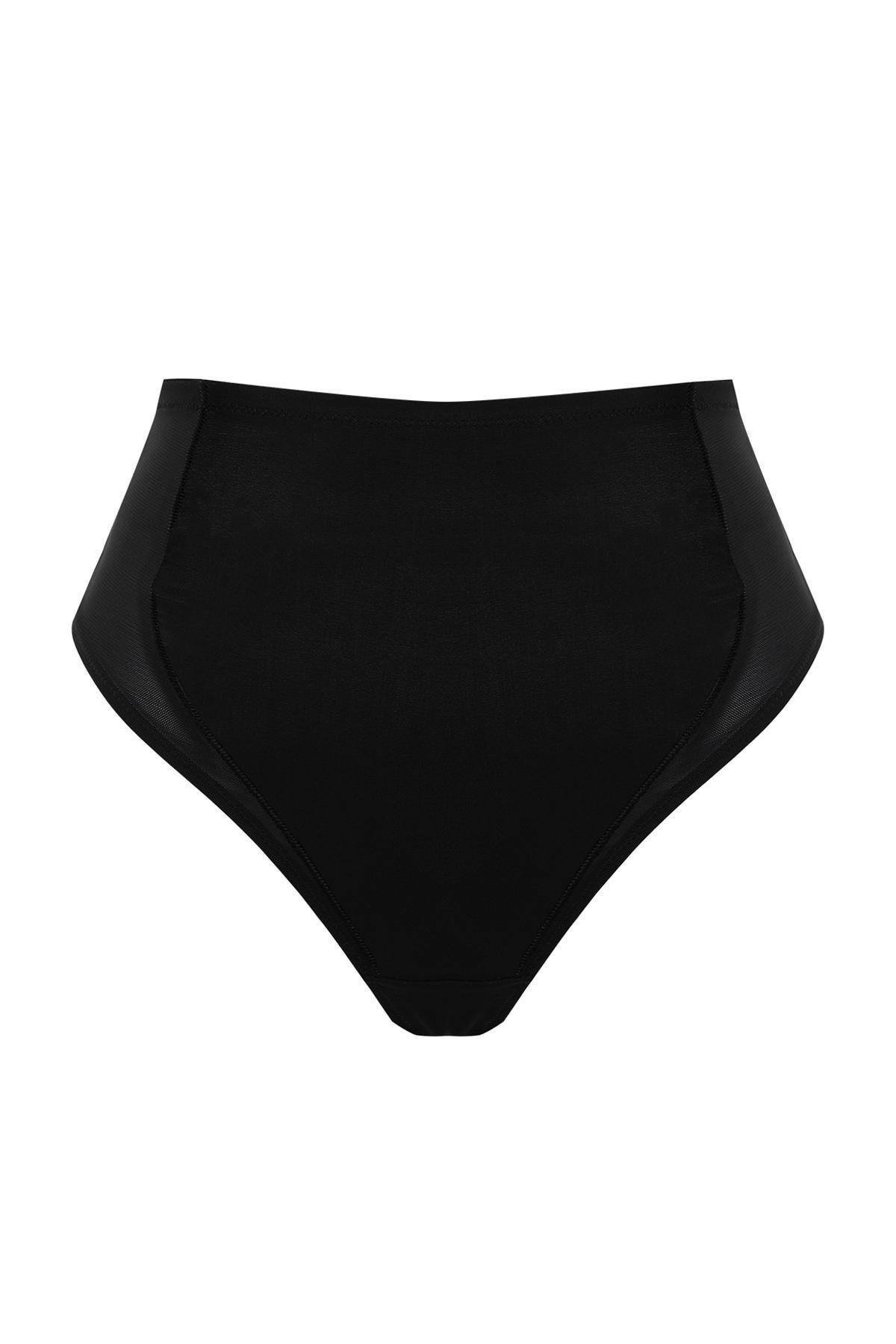 Black High Waist Panties, , large image number 4