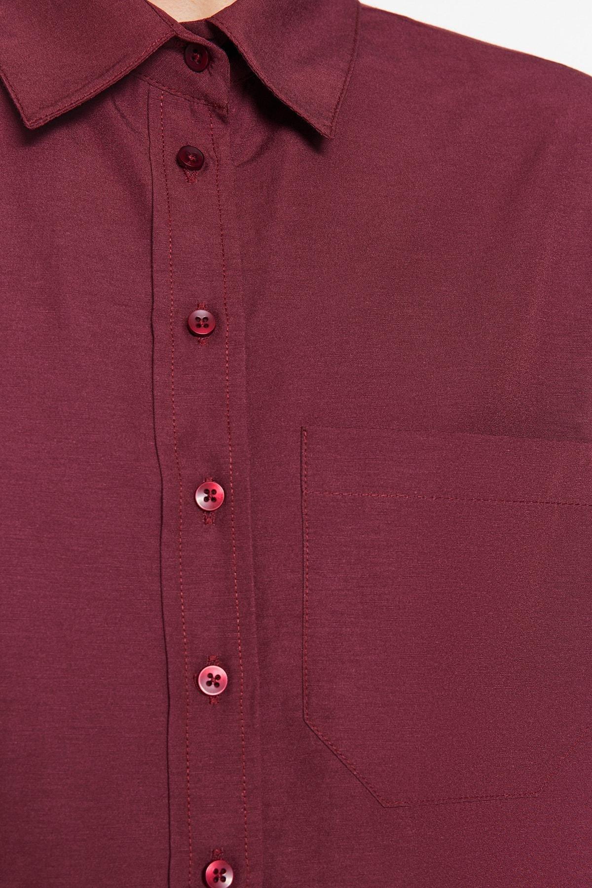 Yellow Plain Button Down Shirt, , large image number 3