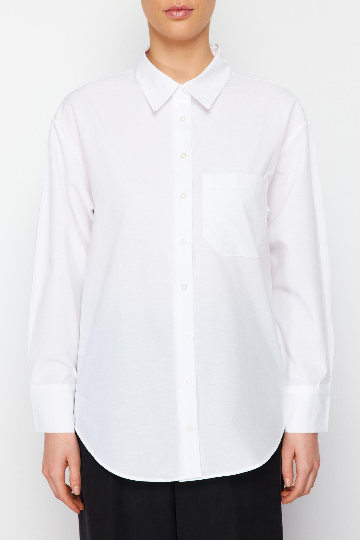White Oversize Shirt, White, large image number 5