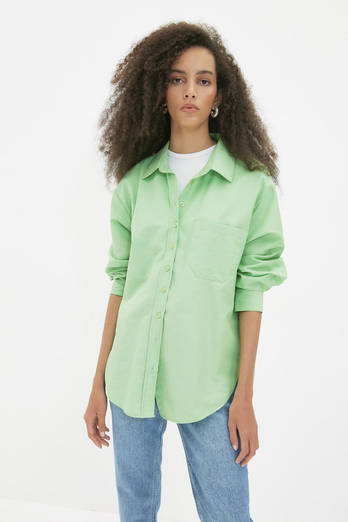 Navy Oversized Collar Shirt, , large image number 8
