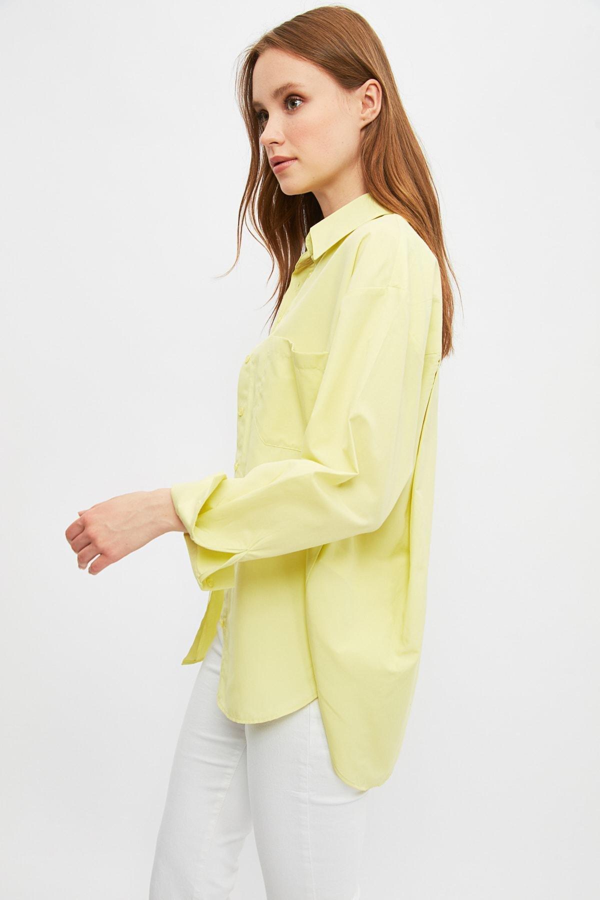 Yellow Oversize Shirt, , large image number 4