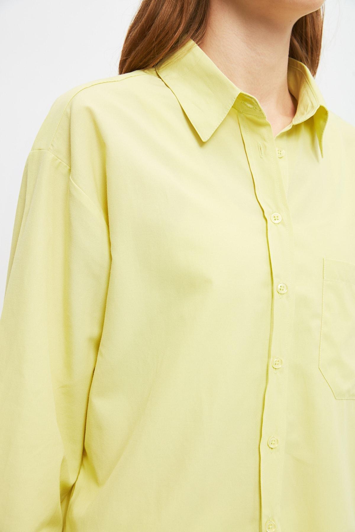 Yellow Oversize Shirt, , large image number 5