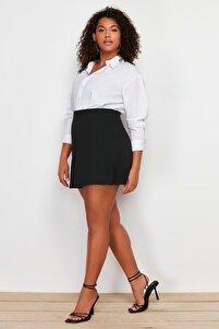 Black Detailed Short Skirt, , large image number 2