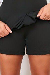 Black Detailed Short Skirt, , large image number 8