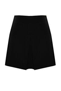Black Detailed Short Skirt, , large image number 13