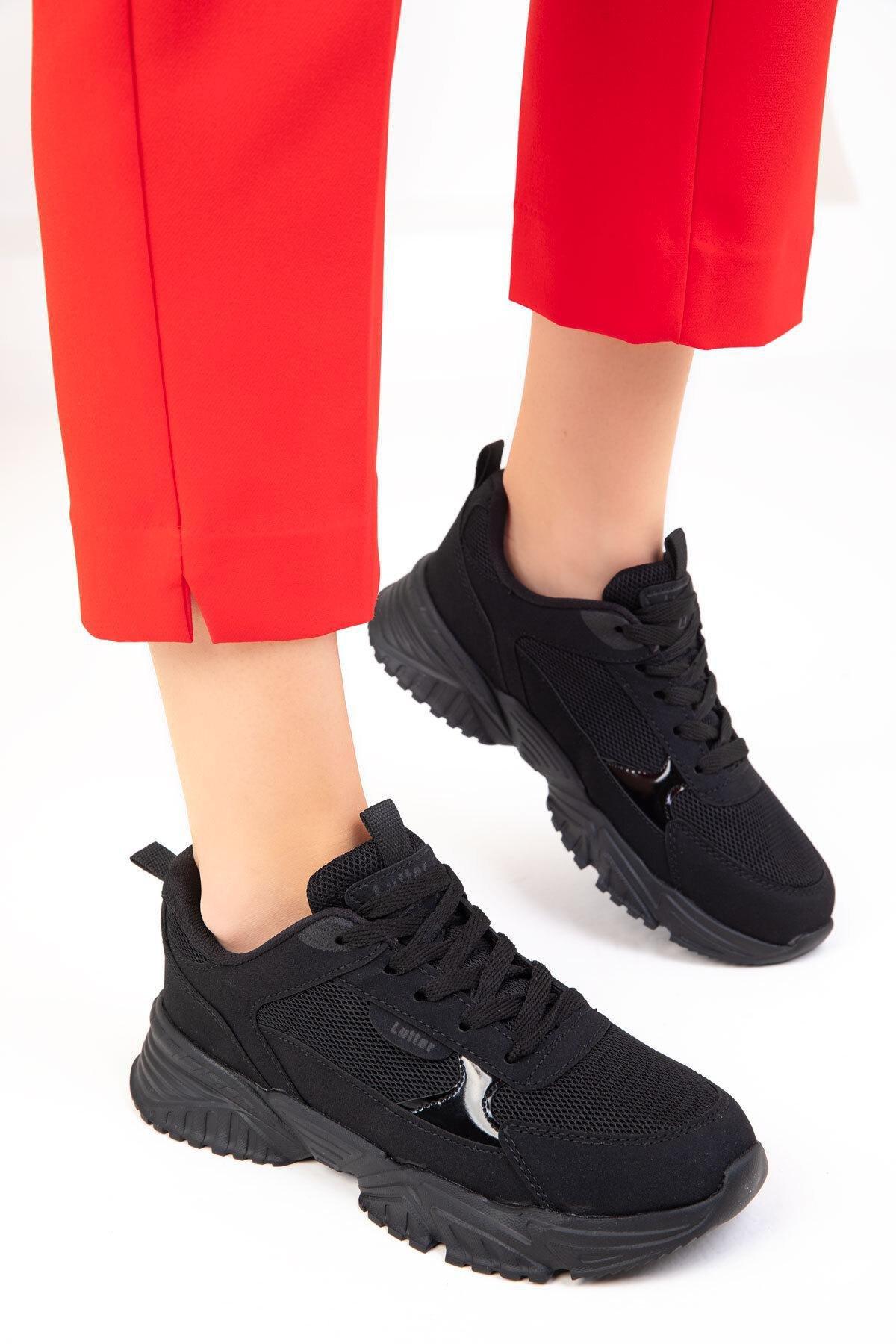 Black Casual Sneakers, , large image number 1