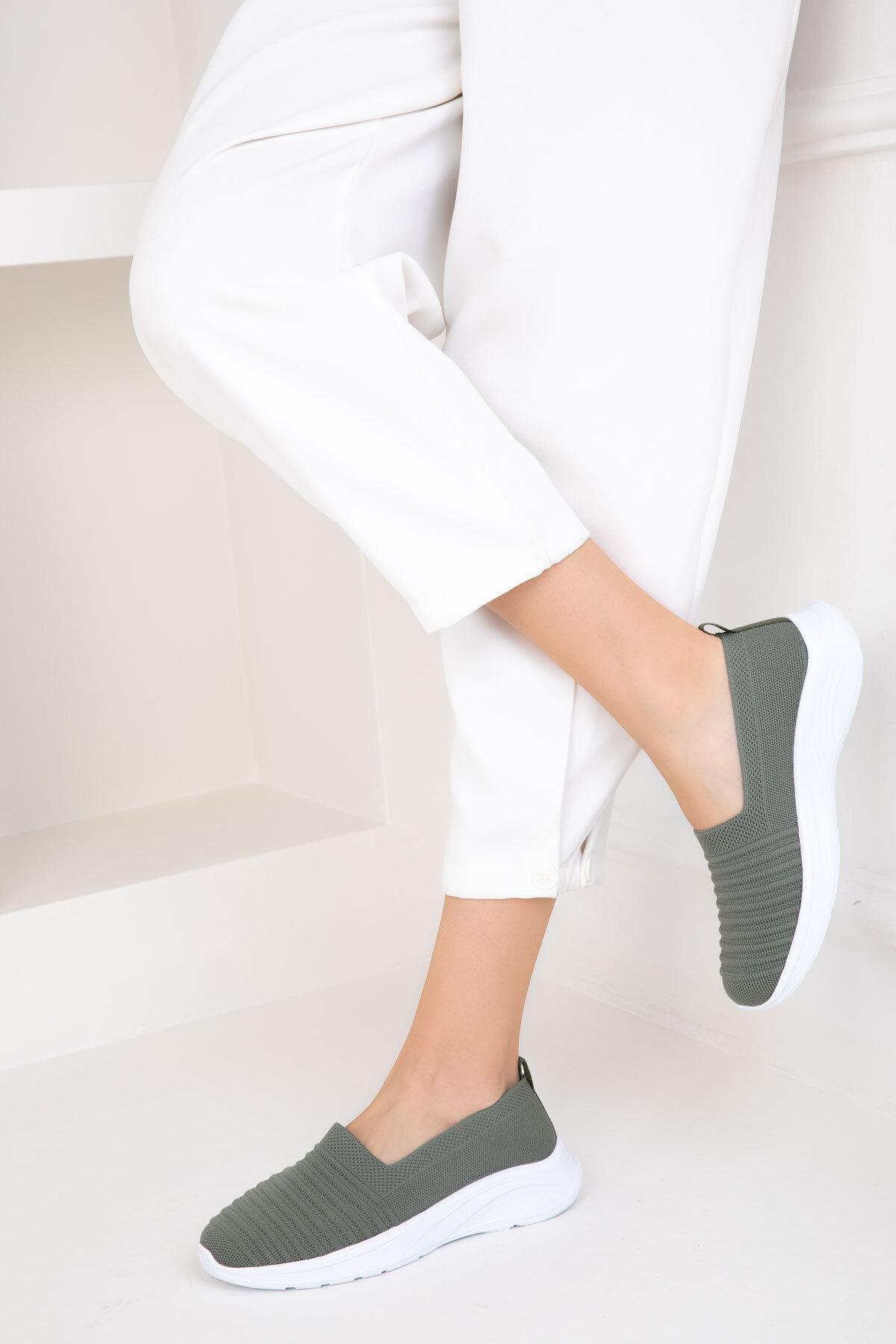 Grey Slip On Sneakers, Green, large image number 0