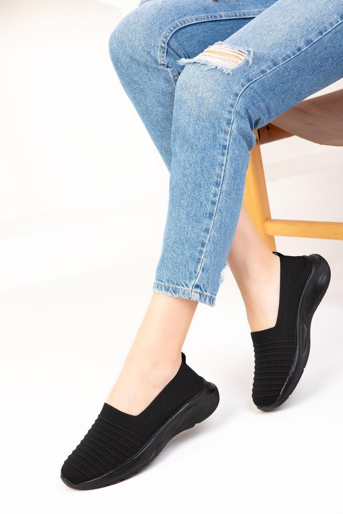 Black Slip On Sneakers, , medium