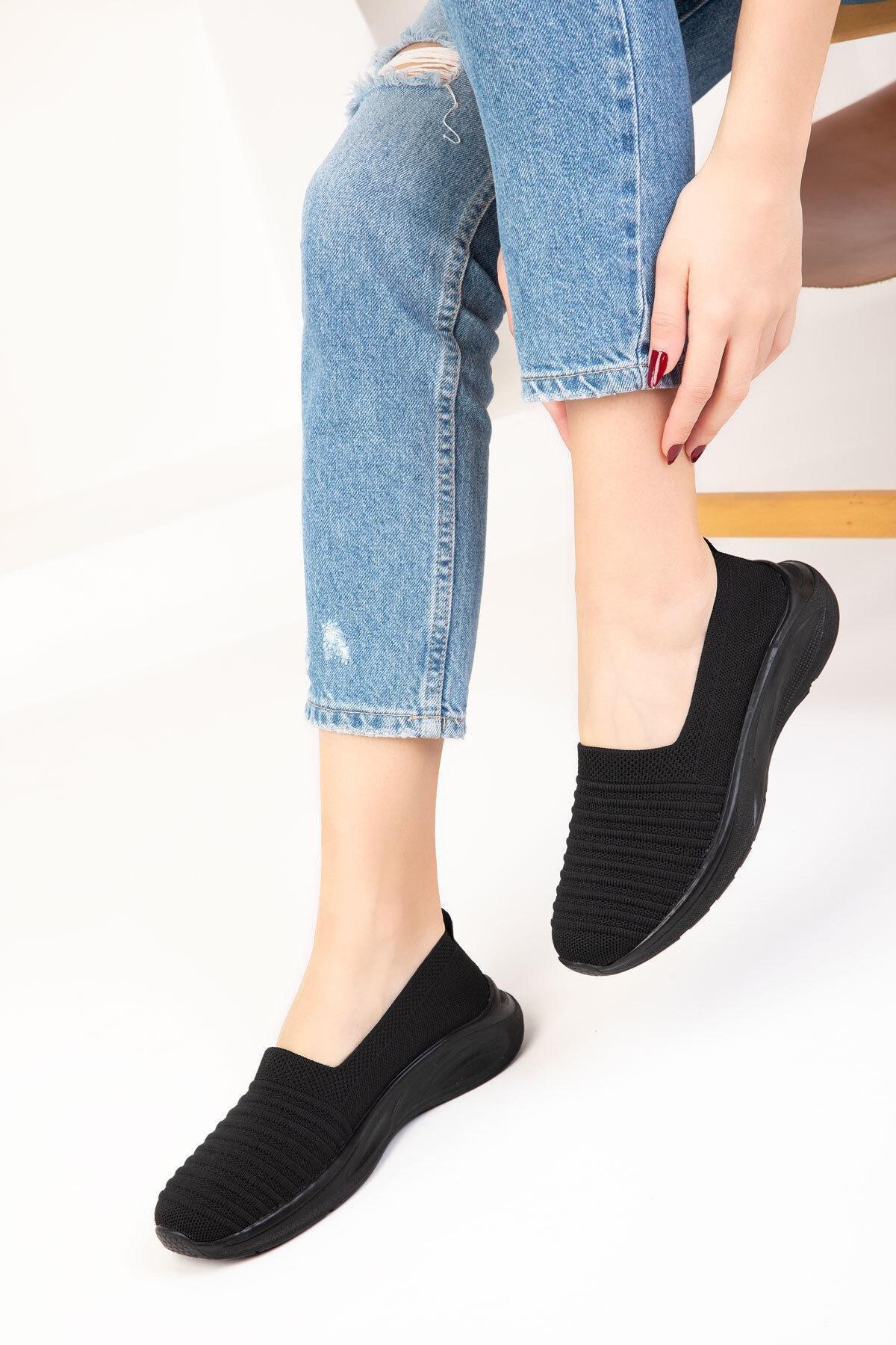 Black Slip On Sneakers, , large image number 1