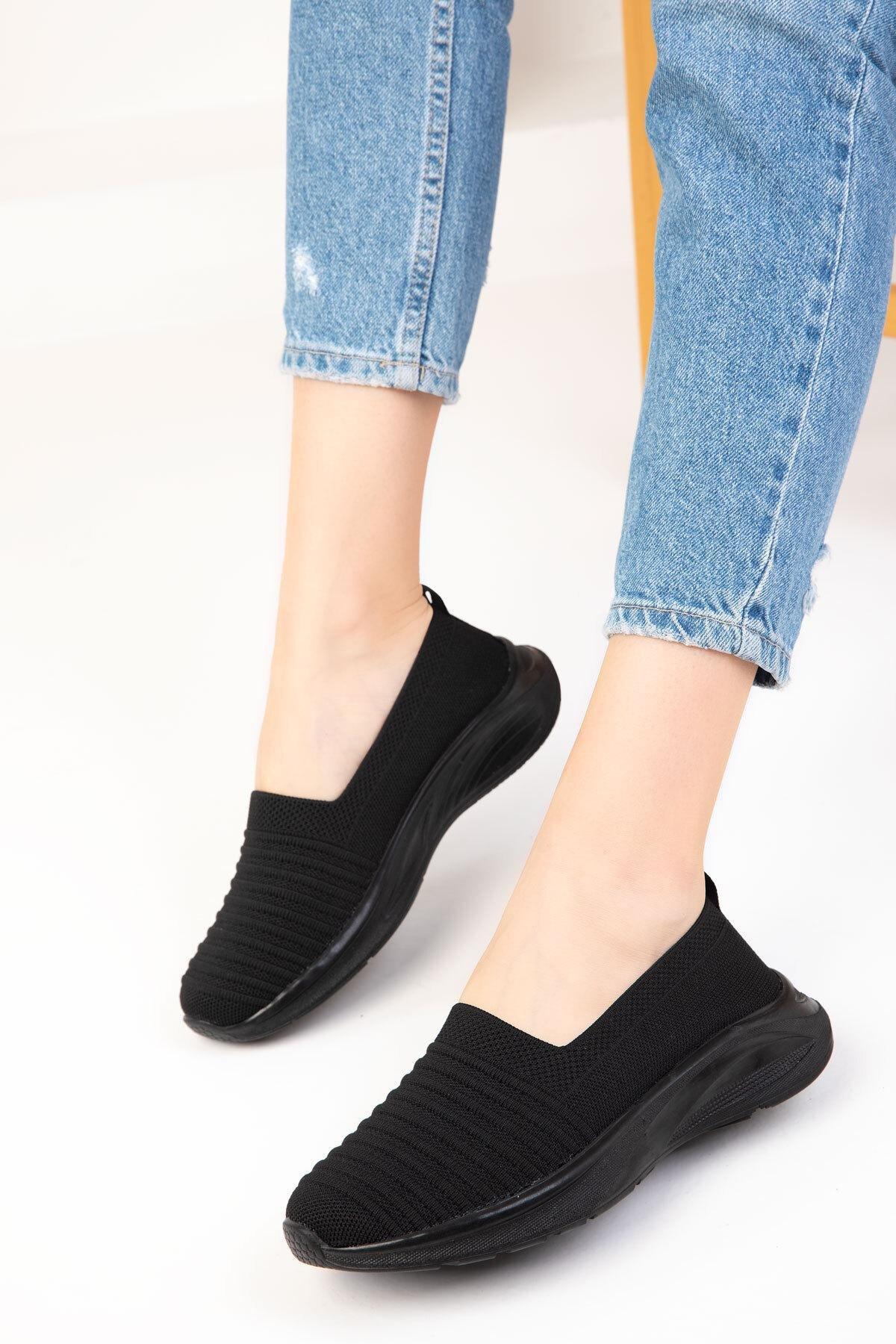 Black Slip On Sneakers, , large image number 2