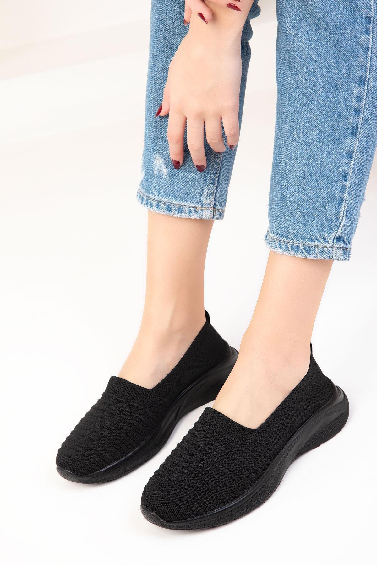 Black Slip On Sneakers, , large image number 3