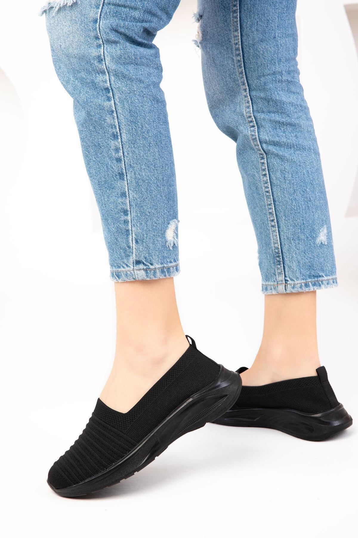 Black Slip On Sneakers, , large image number 4