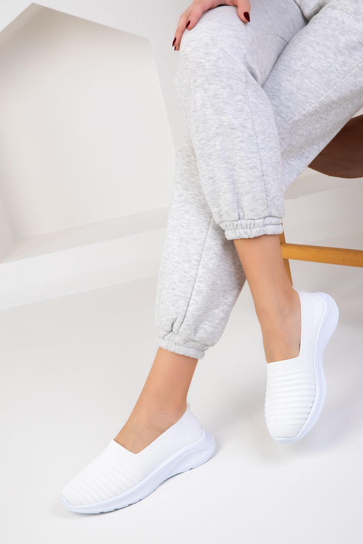 White Slip On Sneakers, , large image number 0