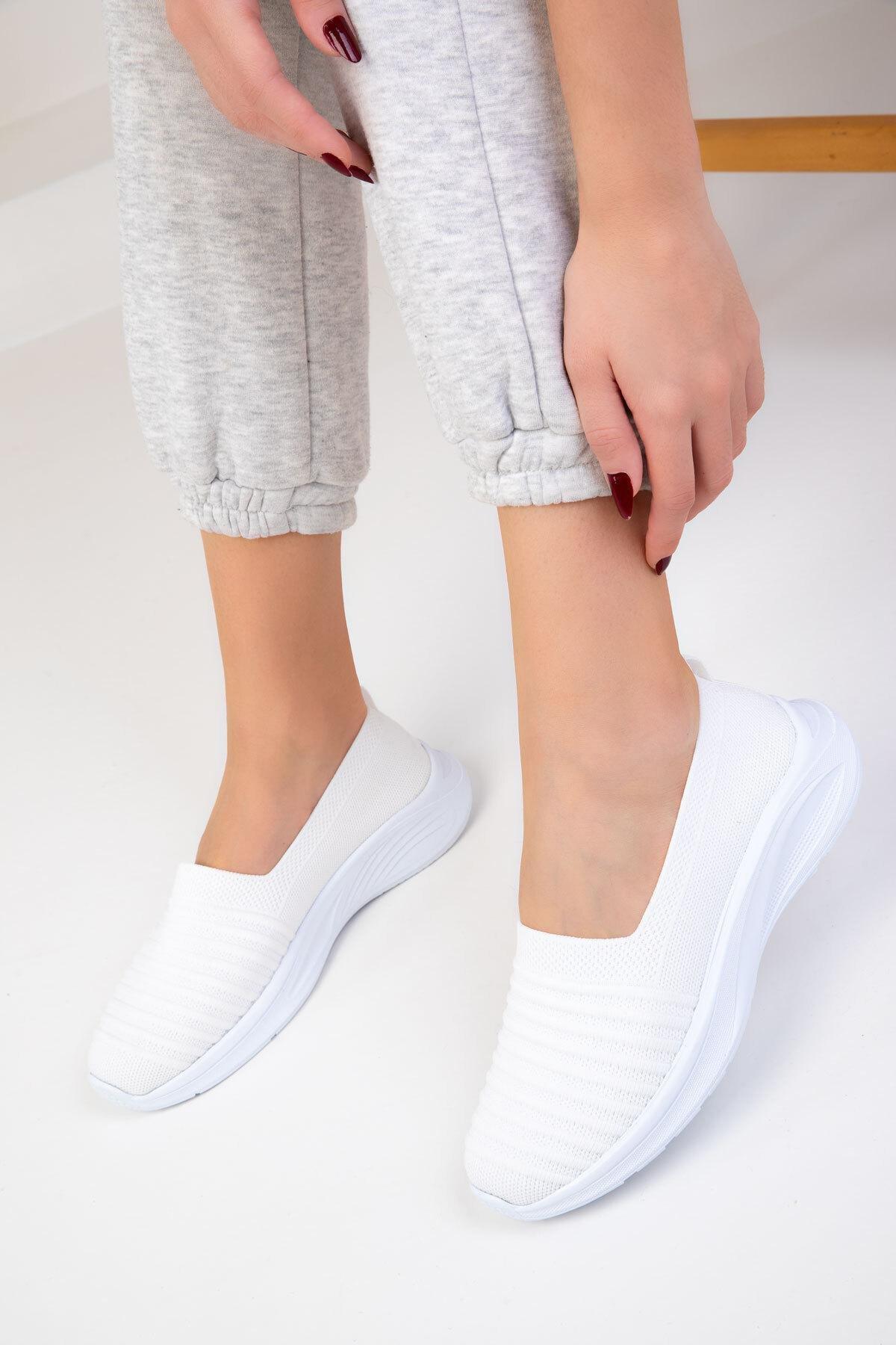 White Slip On Sneakers, , large image number 1