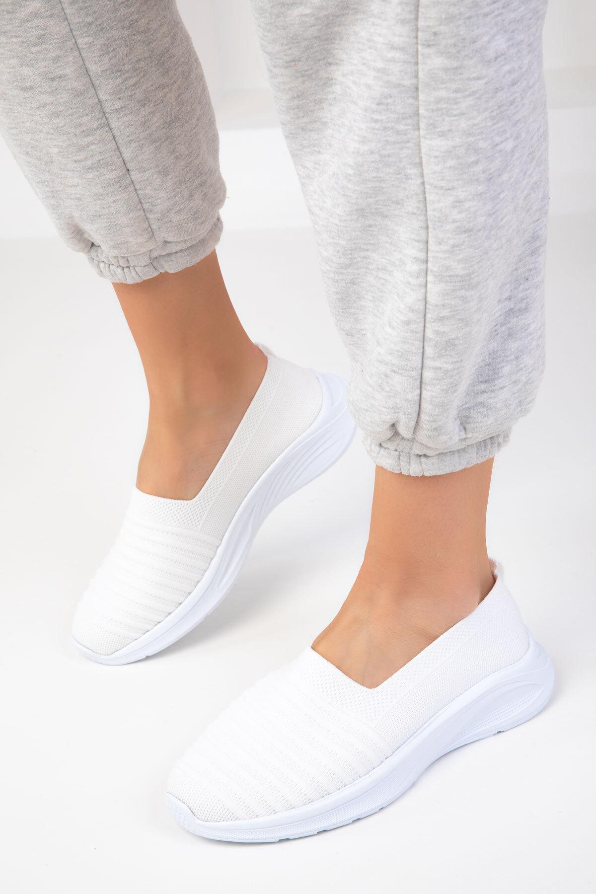 White Slip On Sneakers, , large image number 2