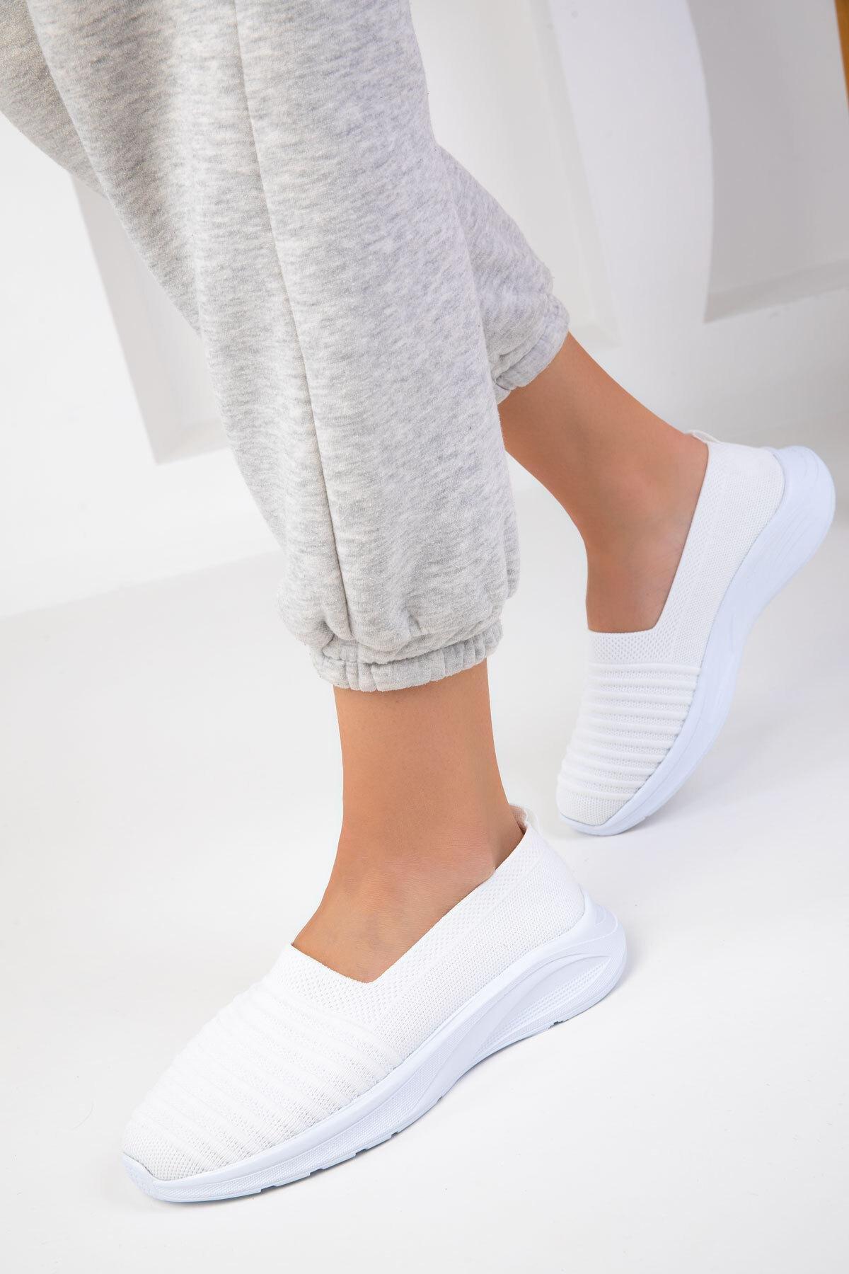 White Slip On Sneakers, , large image number 3