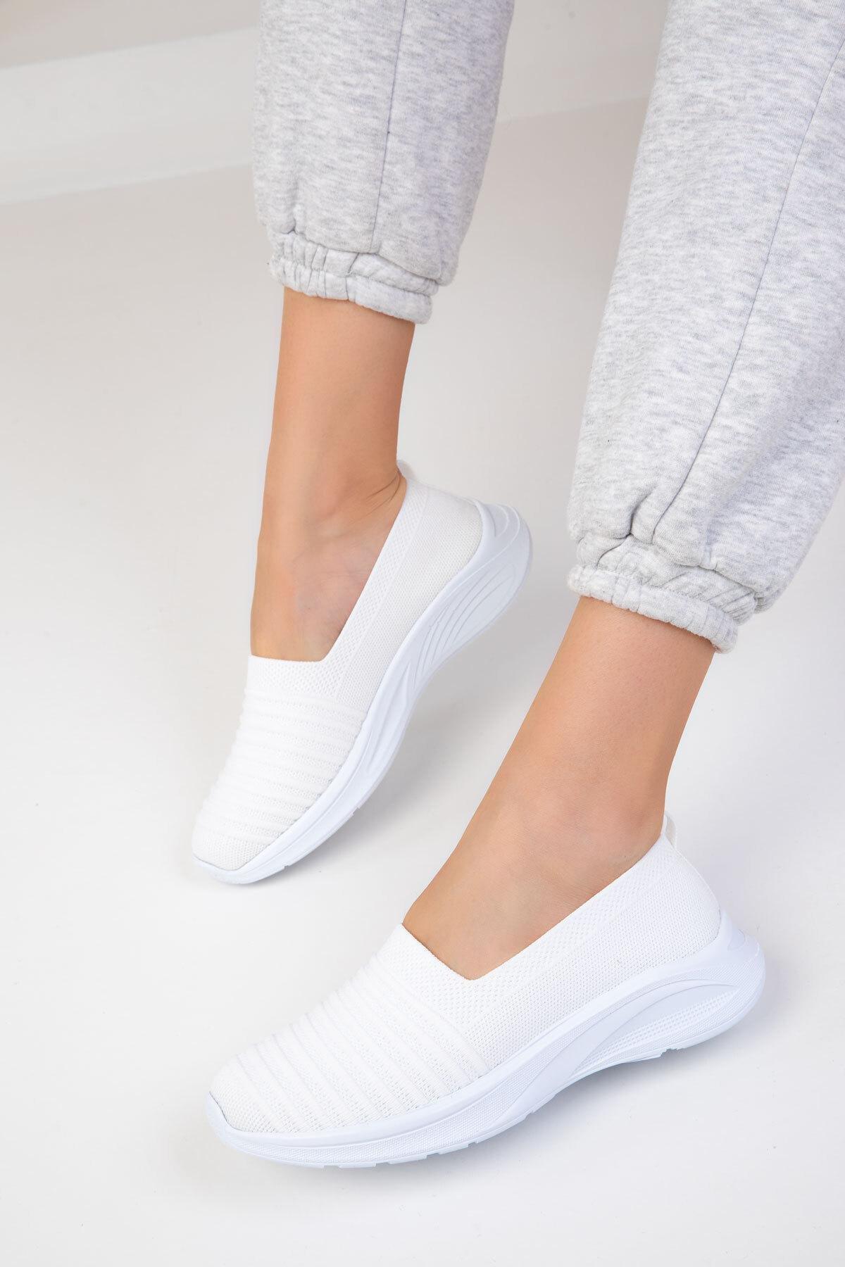 White Slip On Sneakers, , large image number 4