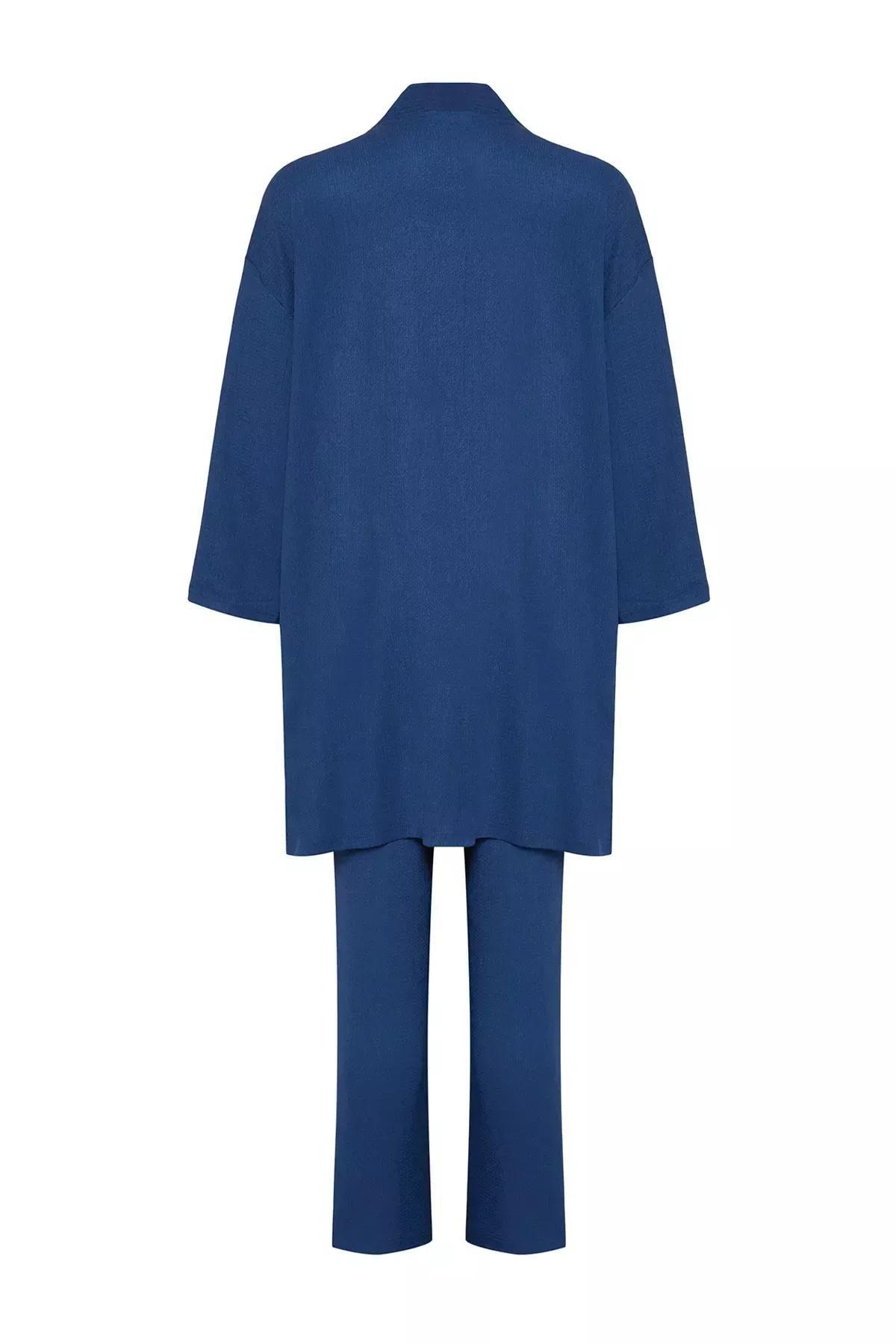 Blue Turnip Kimono Trousers Two Piece Set, , large image number 6