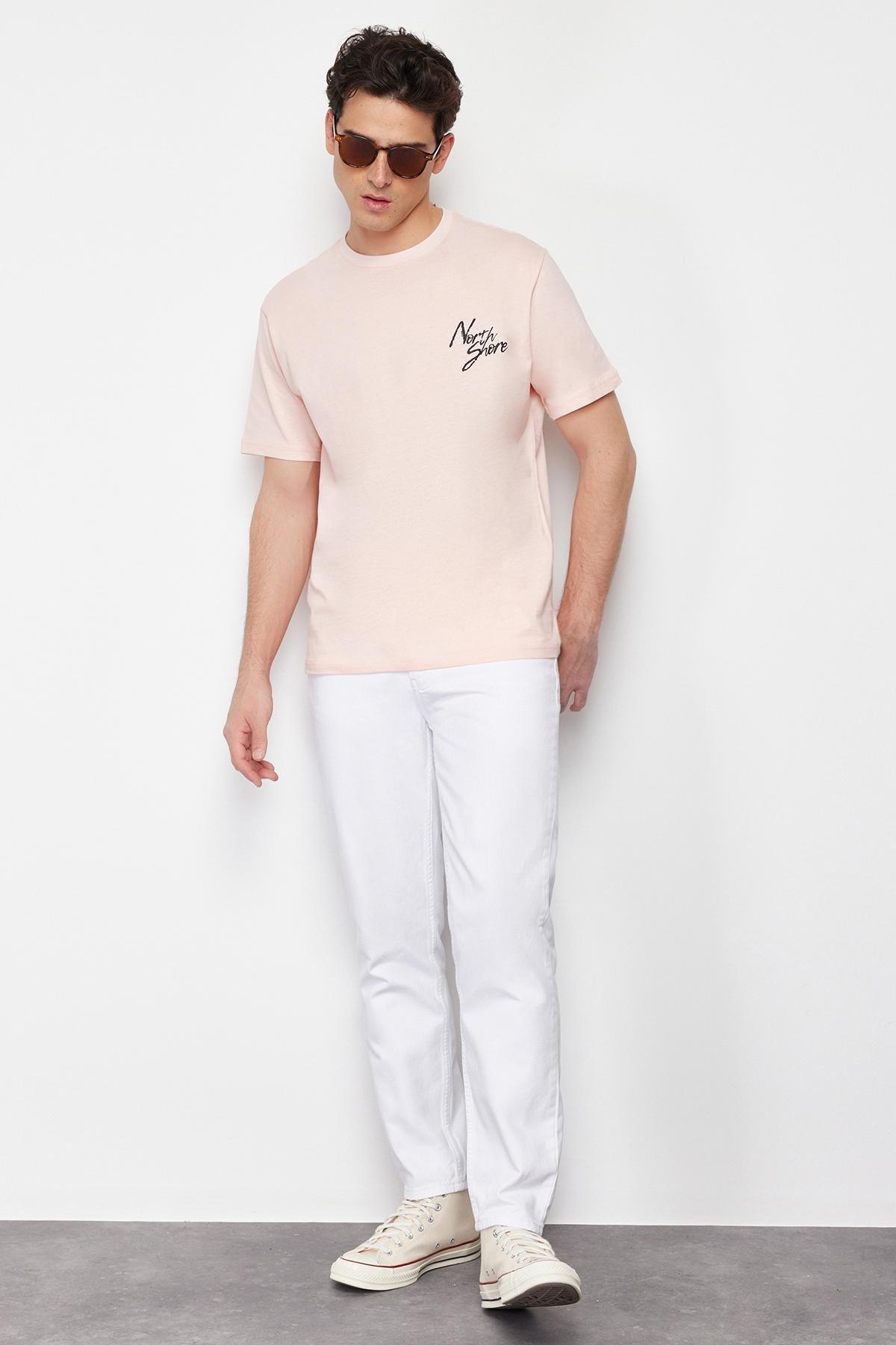 White Relax Fit Jeans Denim Trousers TMNSS24JE00014, single, , large image number 2