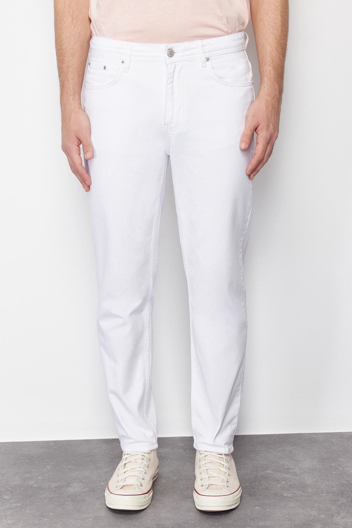 White Relax Fit Jeans Denim Trousers TMNSS24JE00014, single, , large image number 7