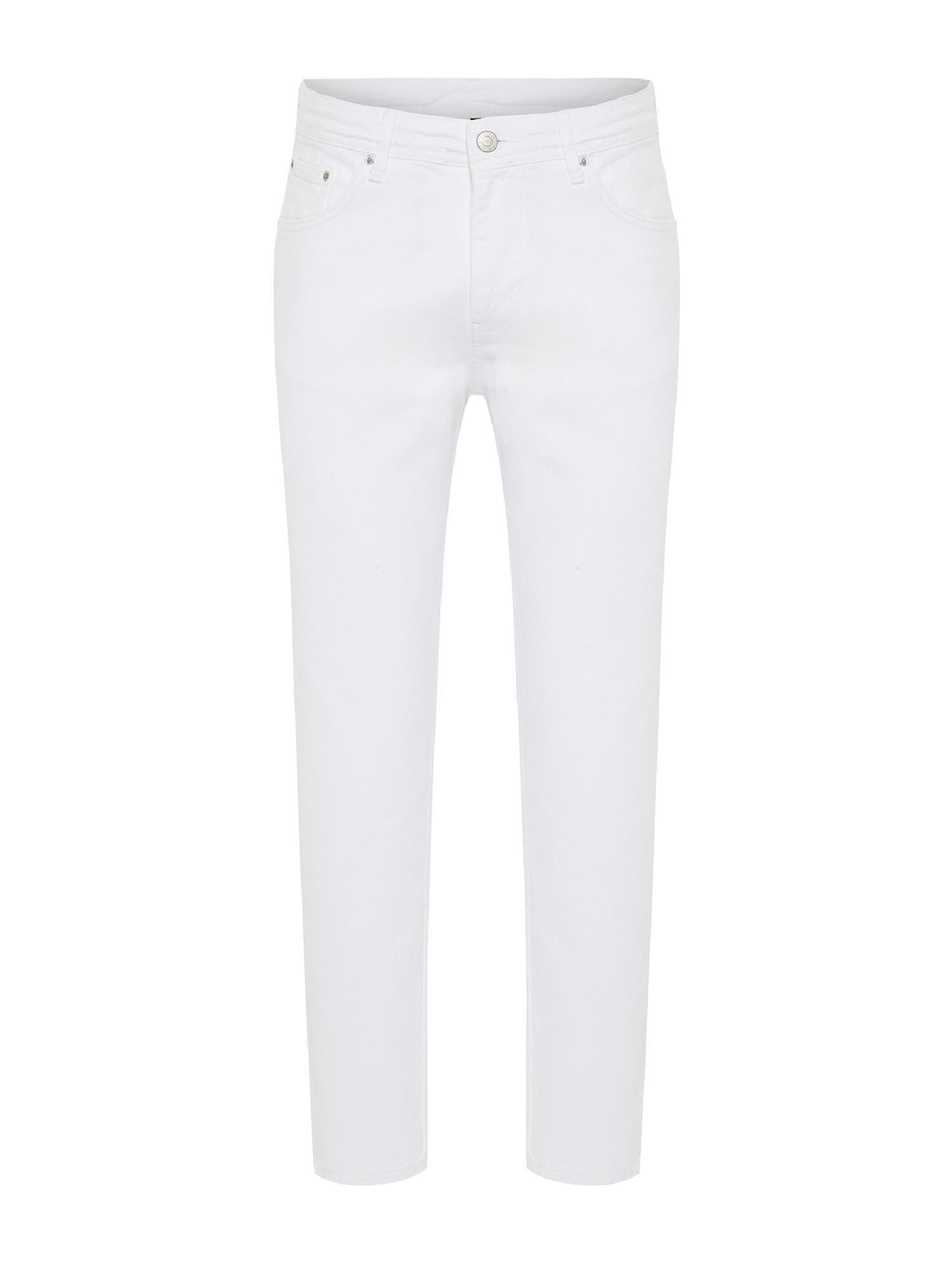 White Relax Fit Jeans Denim Trousers TMNSS24JE00014, single, , large image number 10