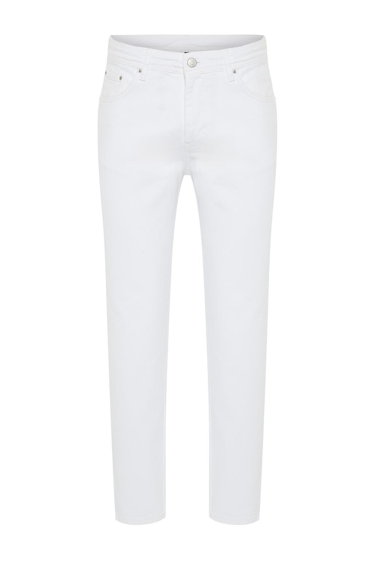 White Relax Fit Jeans Denim Trousers TMNSS24JE00014, single, , large image number 11