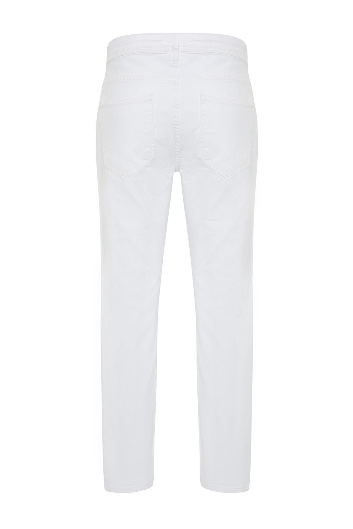 White Relax Fit Jeans Denim Trousers TMNSS24JE00014, single, , large image number 13