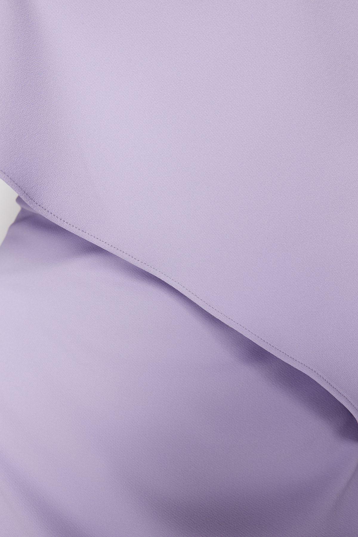 Purple Asymmetric Occassionwear Dress, Lilac, large image number 4