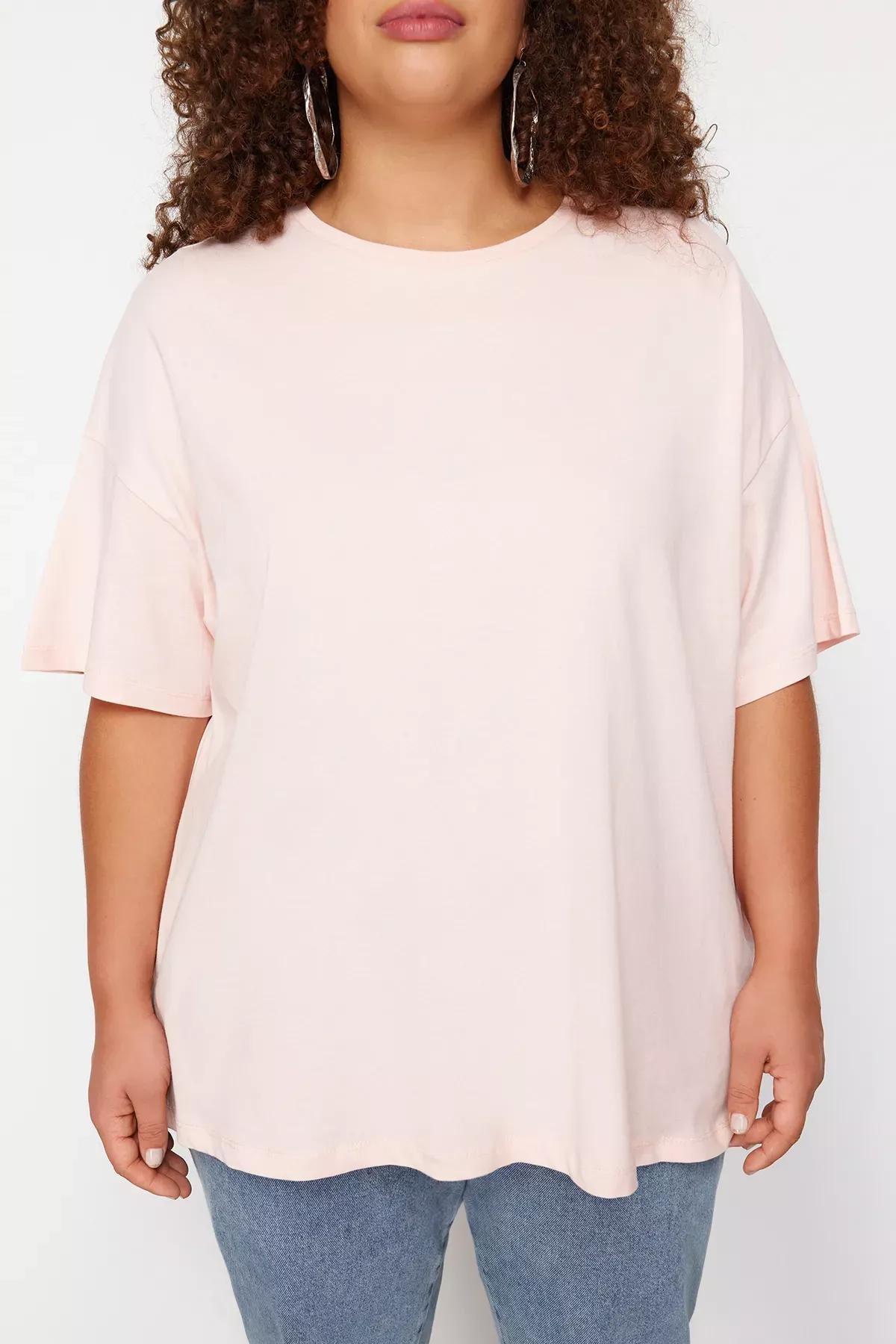 Pink Cotton Printed T-Shirt, LIGHT PINK, large image number 2