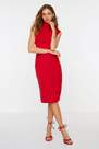 Red Plain Dress