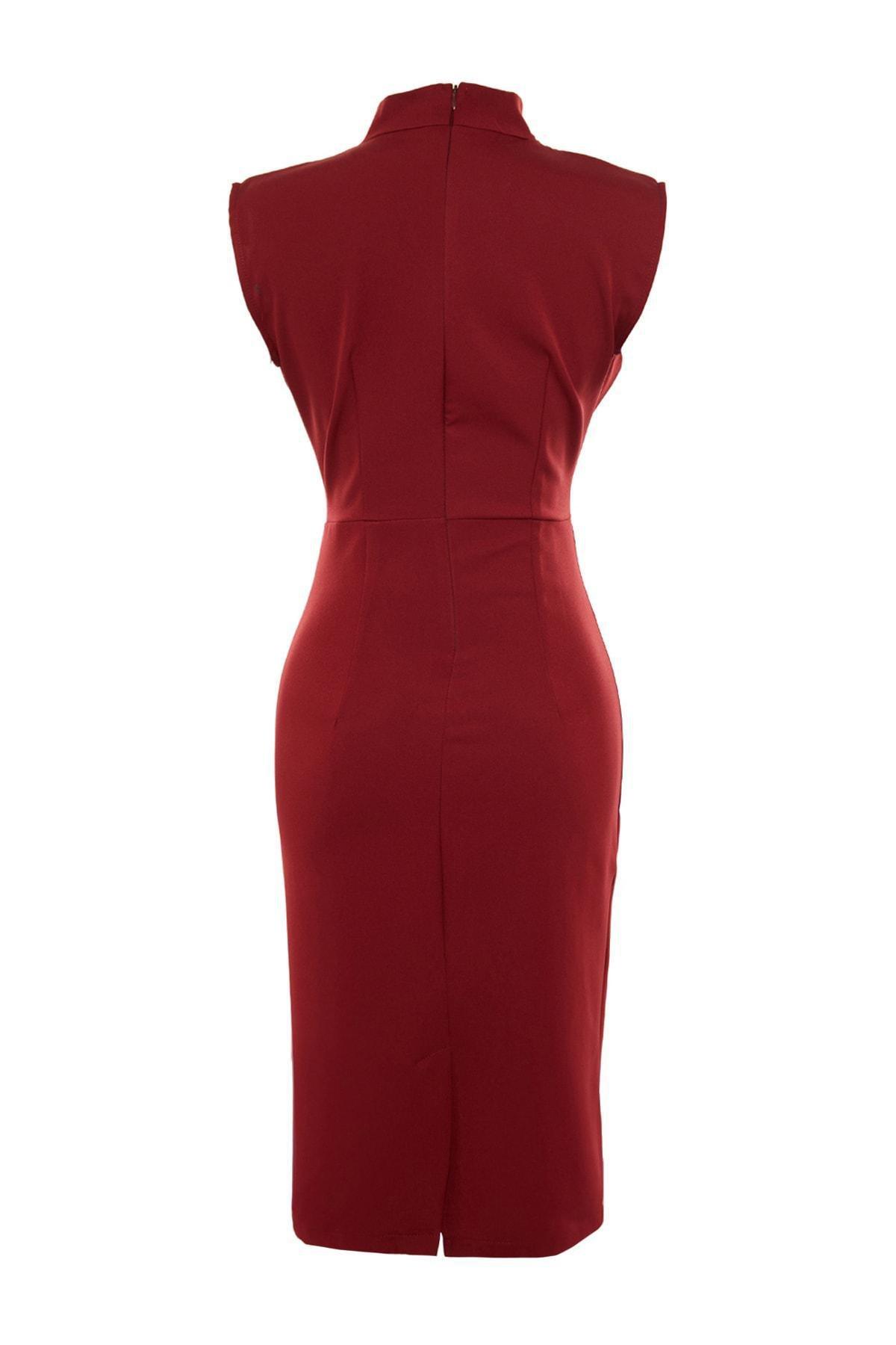 Red Slim Dress, , large image number 6