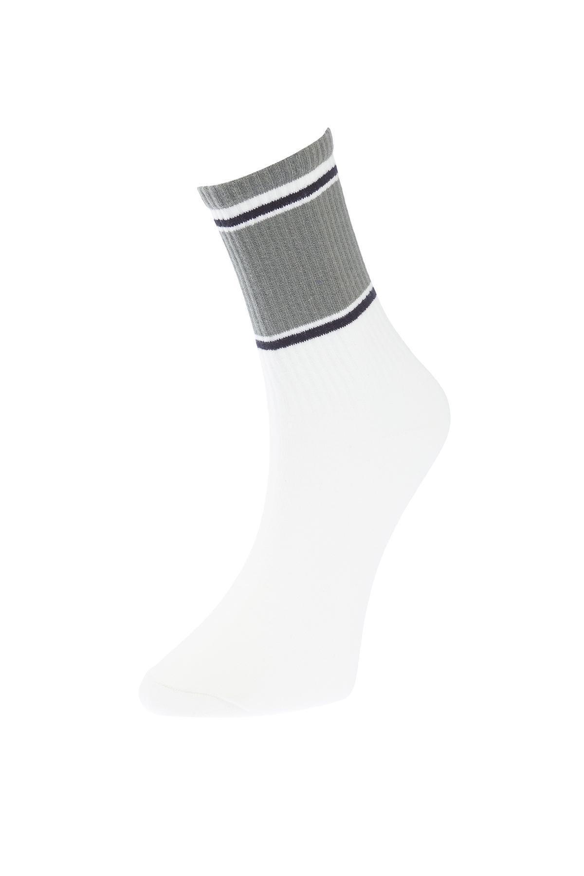 Multi-Colored 5-Pack Striped College-Tennis-Medium Socks TMNSS24CO00018, 5s, C101_5710, large image number 3