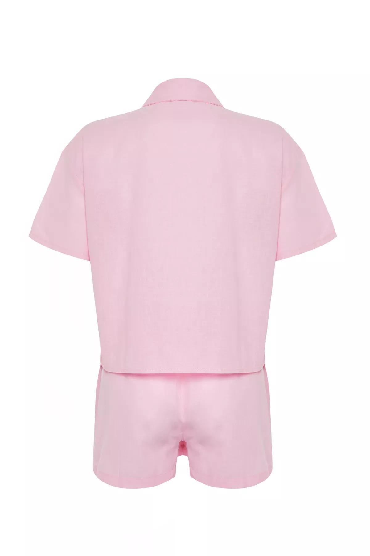 Pink Pocket Pyjamas Set, Pink, large image number 6