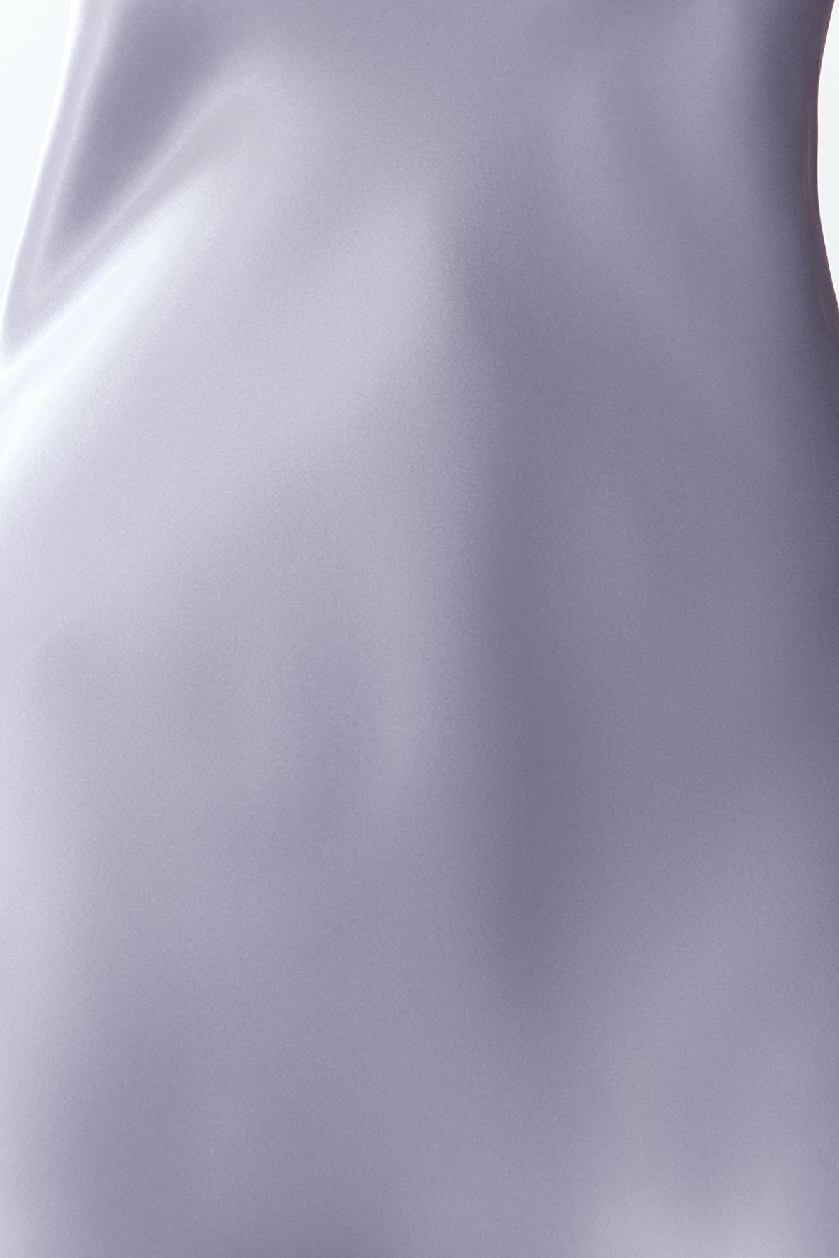 Grey Lace Satin Strap Nightgown, C101_5662, large image number 3