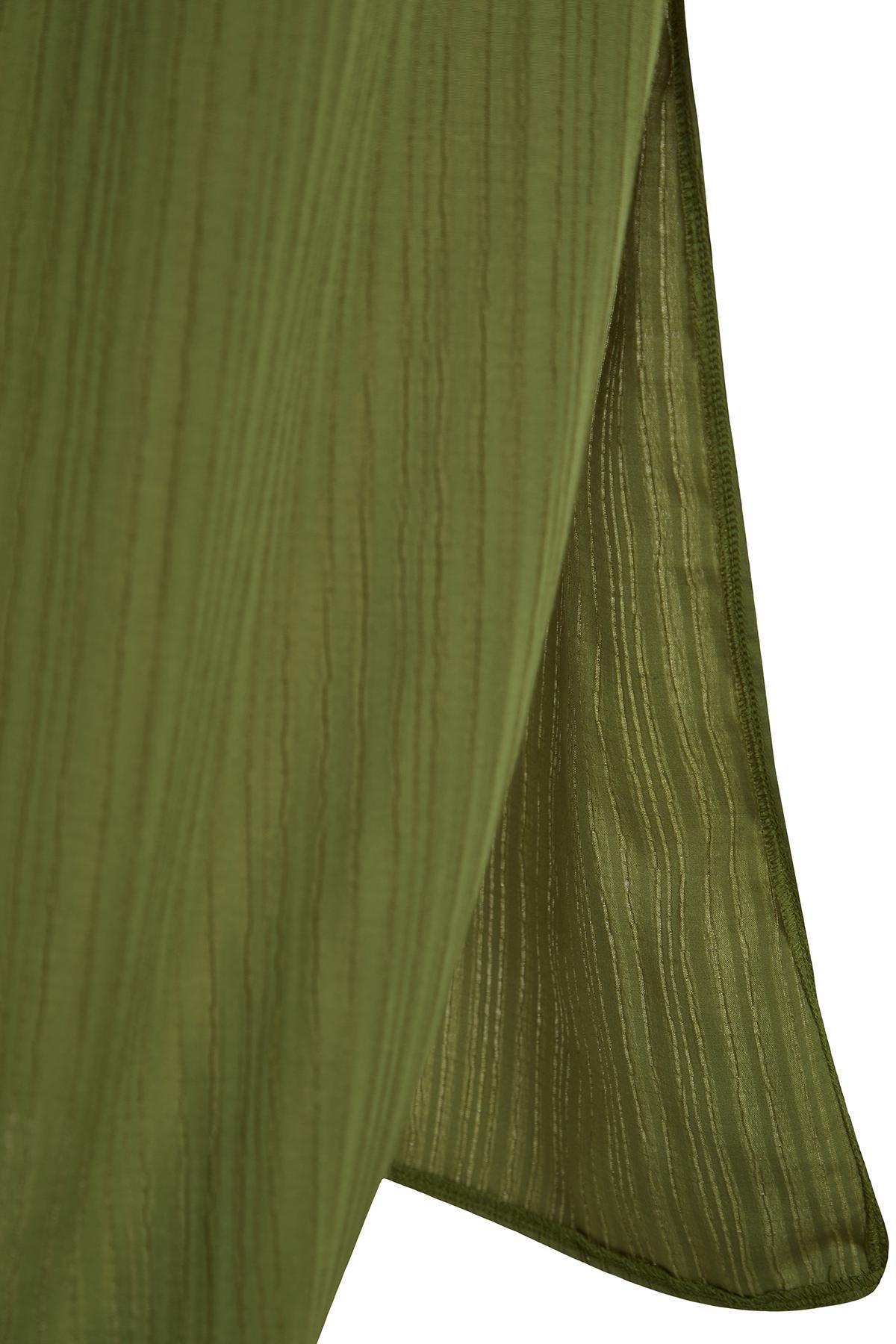 Khaki Maxi Woven Tie-Up Beach Dress TBESS24EL00084, C101_4009, large image number 5