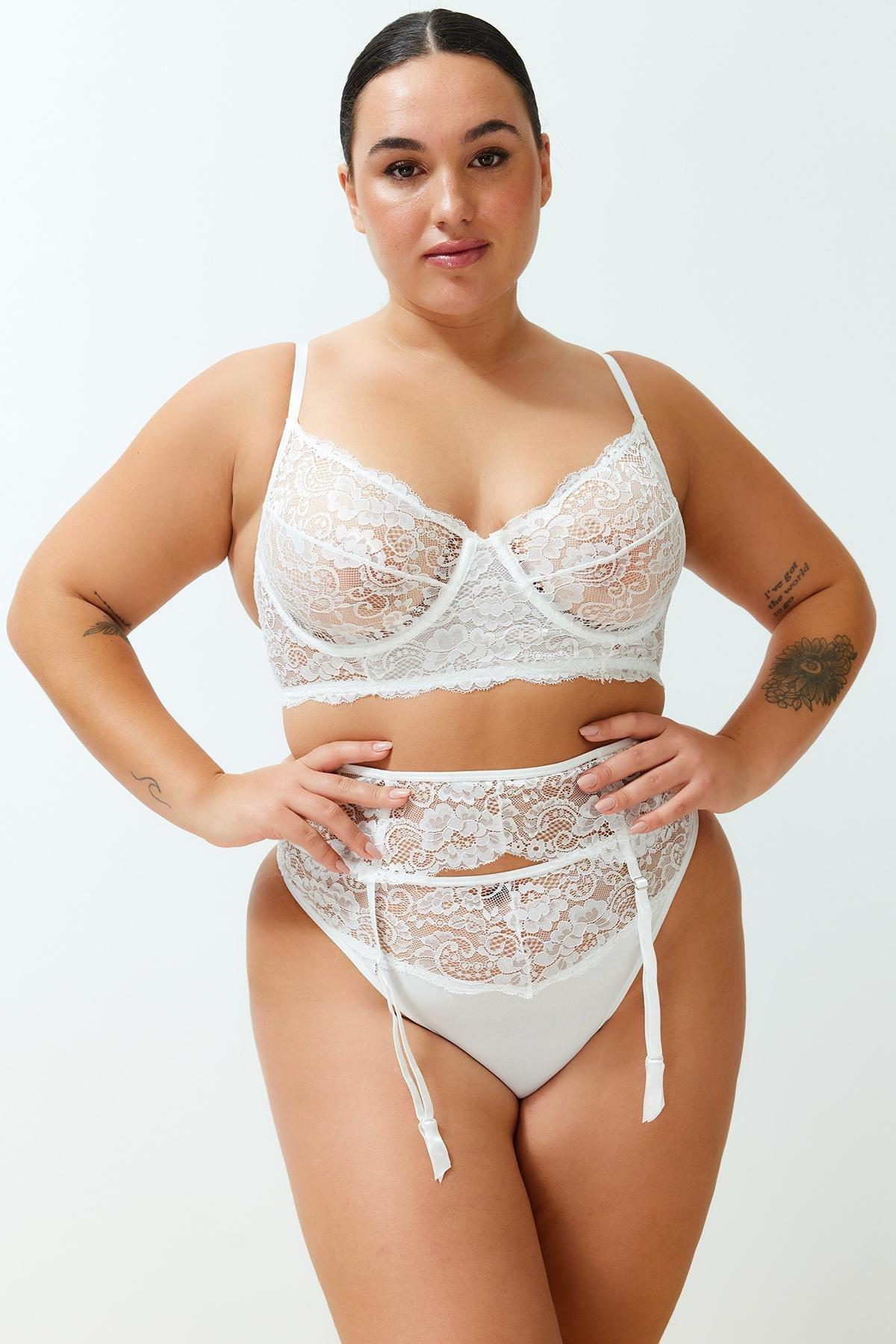 White Underwire Bridal Underwear Set TBBSS24DG00007, 2 x, , large image number 3