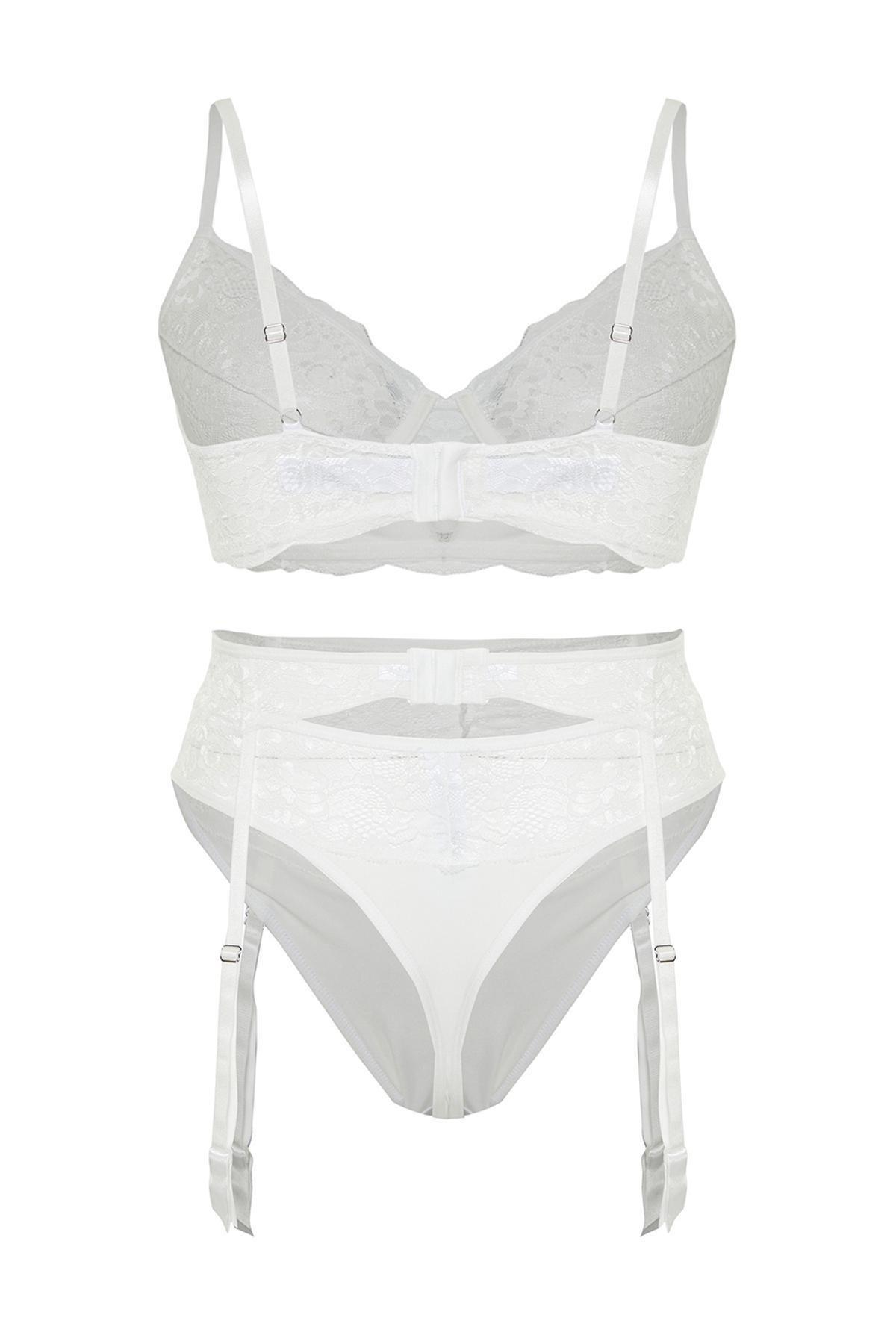 White Underwire Bridal Underwear Set TBBSS24DG00007, 2 x, , large image number 7