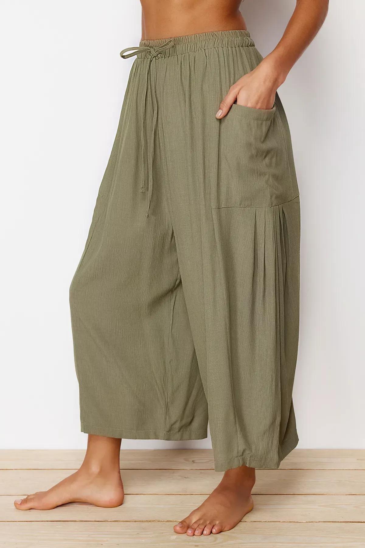 Green Woven Trousers Single, C101_4009, large image number 3