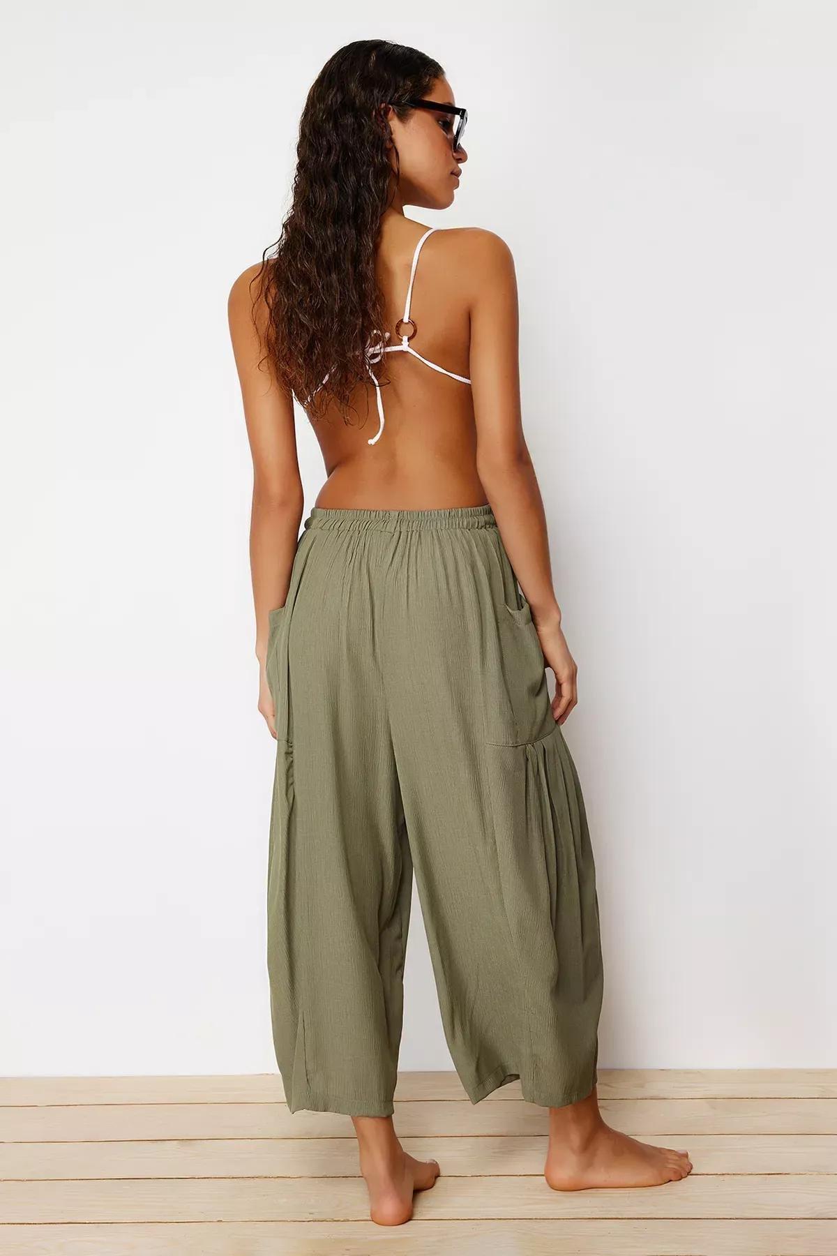 Green Woven Trousers Single, C101_4009, large image number 4