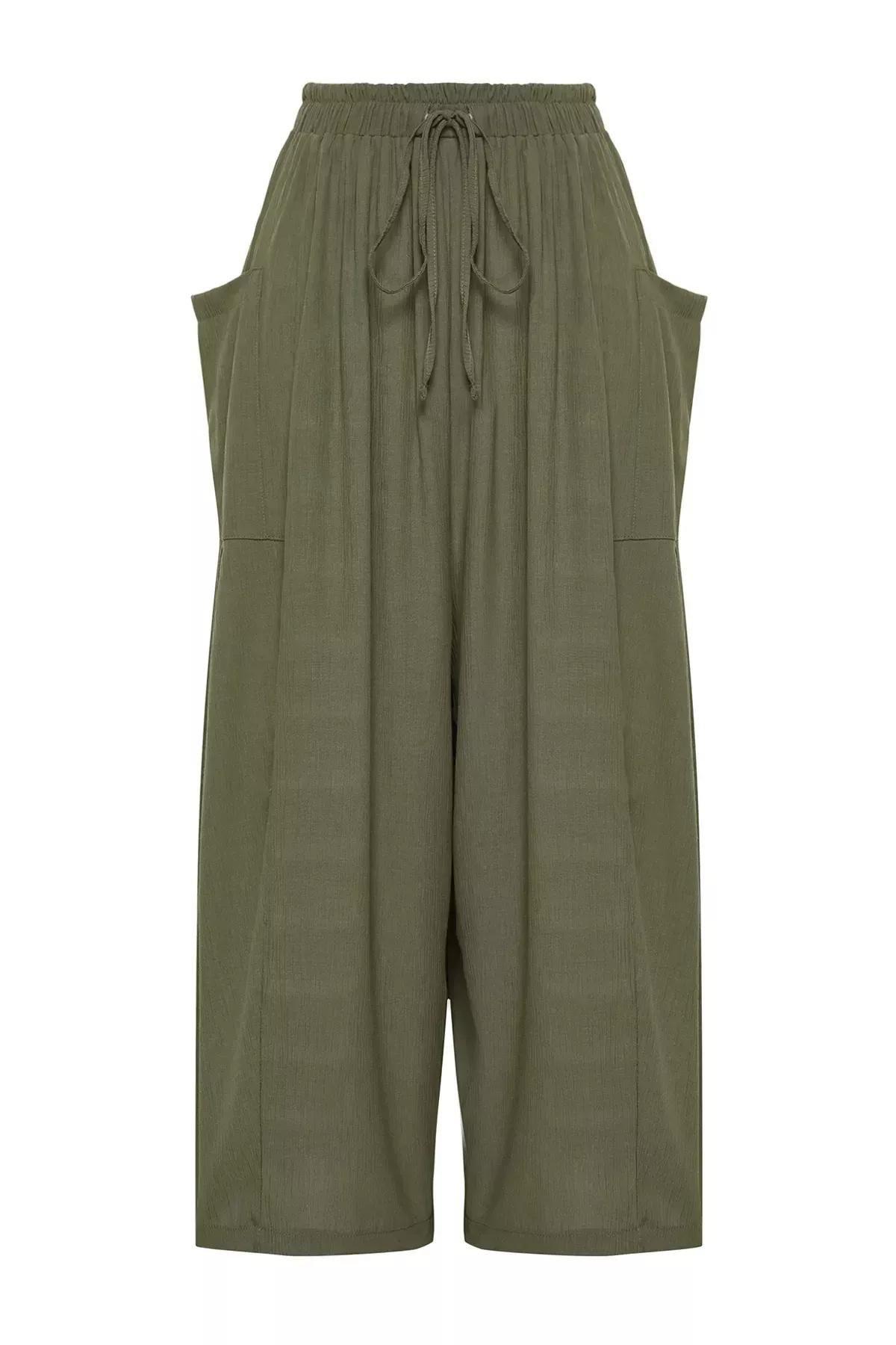 Green Woven Trousers Single, C101_4009, large image number 5